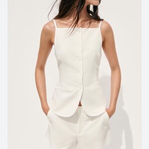 NWT Zara Button Vest Top